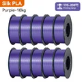 Seiden-PLA Filament 1,75 mm glänzend Mix-Farben 10 kg – Farbe 10kg Silk PLA Purple