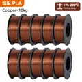 Seiden-PLA Filament 1,75 mm glänzend Mix-Farben 10 kg – Farbe 10kg Silk PLA Copper