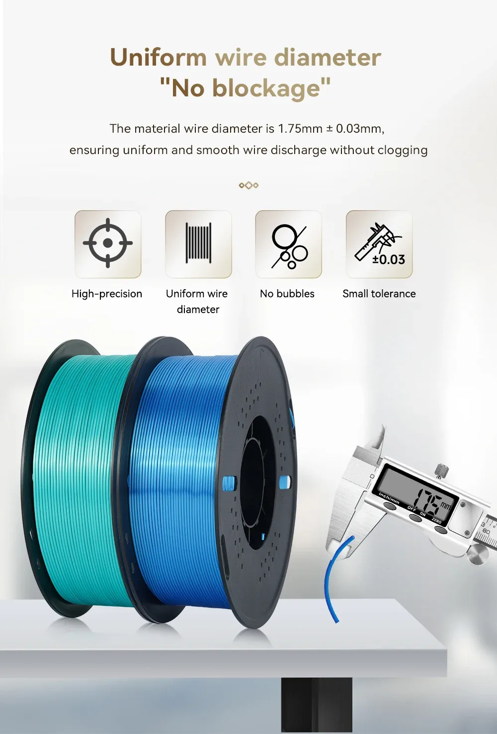 Seiden-PLA Filament 1,75 mm glänzend Mix-Farben 10 kg