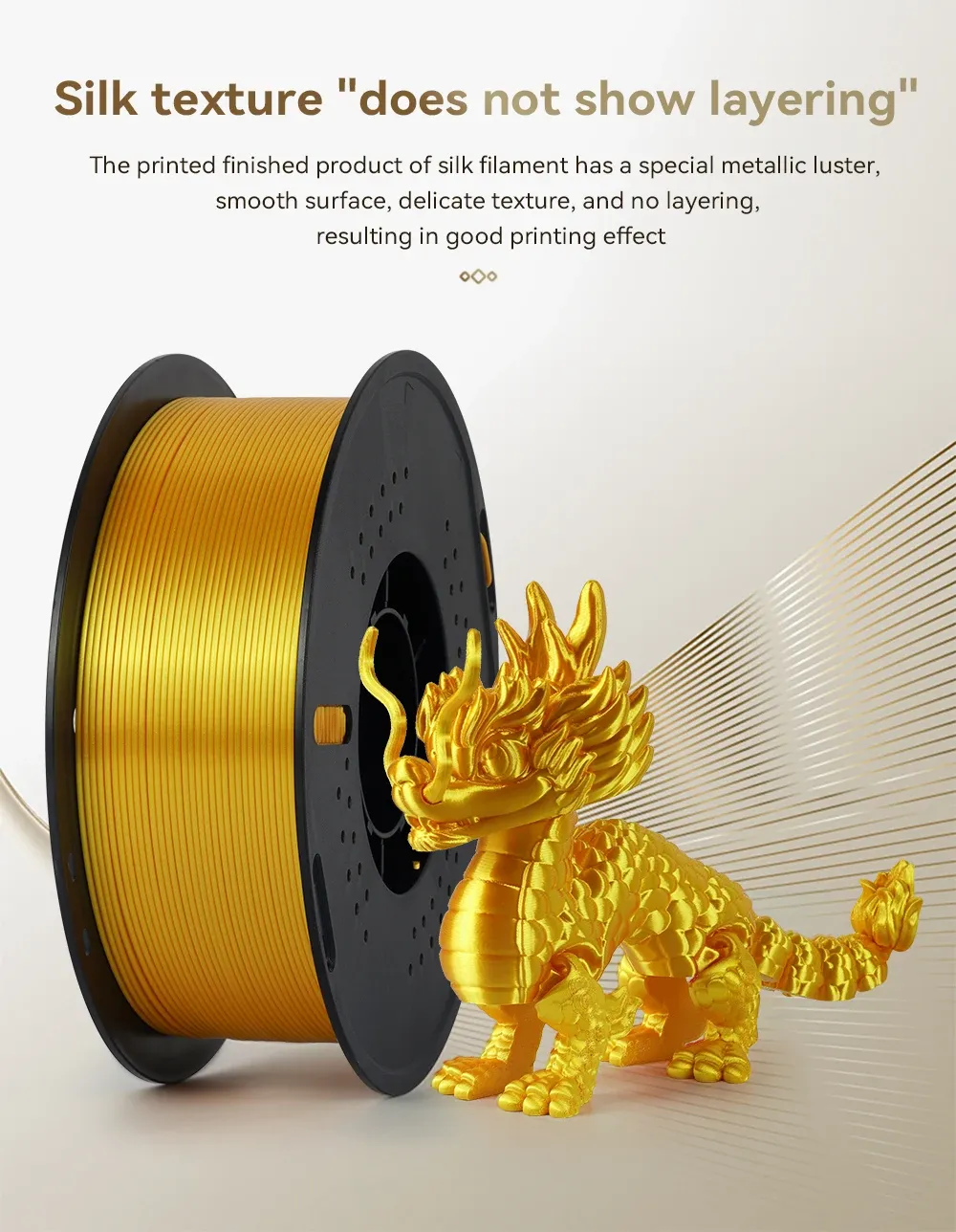 Seiden-PLA Filament 1,75 mm glänzend Mix-Farben 10 kg