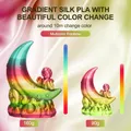 Seiden-PLA Filament 1,75 mm Macaron Regenbogen schnell Farbwechsel 250 g – 2