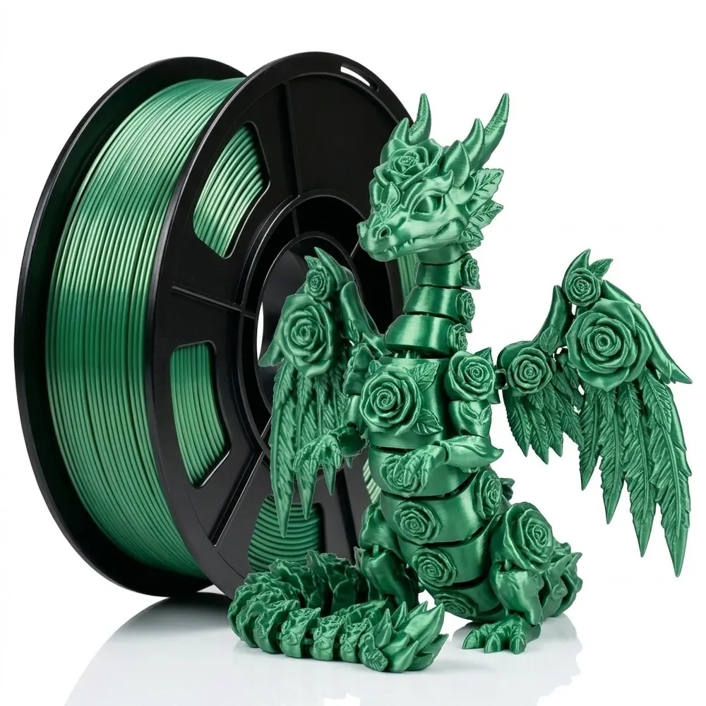 Seiden-PLA Filament 1,75 mm Maßgenauigkeit +/- 0,02 mm