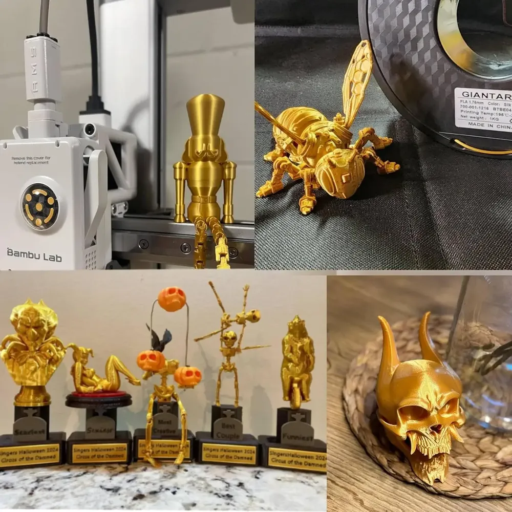 Seiden-PLA Filament 1,75 mm Maßgenauigkeit +/- 0,03 mm 250 g