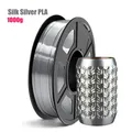 Seiden-PLA Filament 1,75 mm Maßgenauigkeit +/- 0,03 mm 250 g – Farbe Silver 1000g