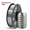 Seiden-PLA Filament 1,75 mm Maßgenauigkeit +/- 0,03 mm 250 g – Farbe Silver 250g