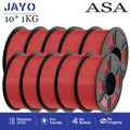 Set 10 Rollen Filament ASA 1,75 mm blasenfrei glatt – Farbe ASA 10RD