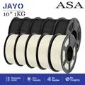 Set 10 Rollen Filament ASA 1,75 mm blasenfrei glatt – Farbe ASA 5BK 5WT