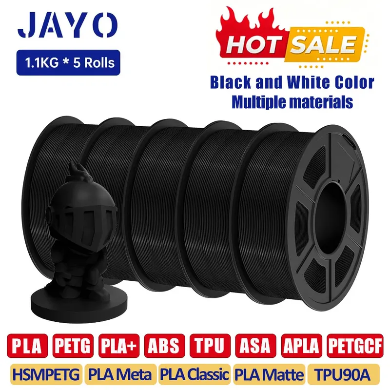 Set 5 Rollen Filament PLA PETG ABS ASA TPU