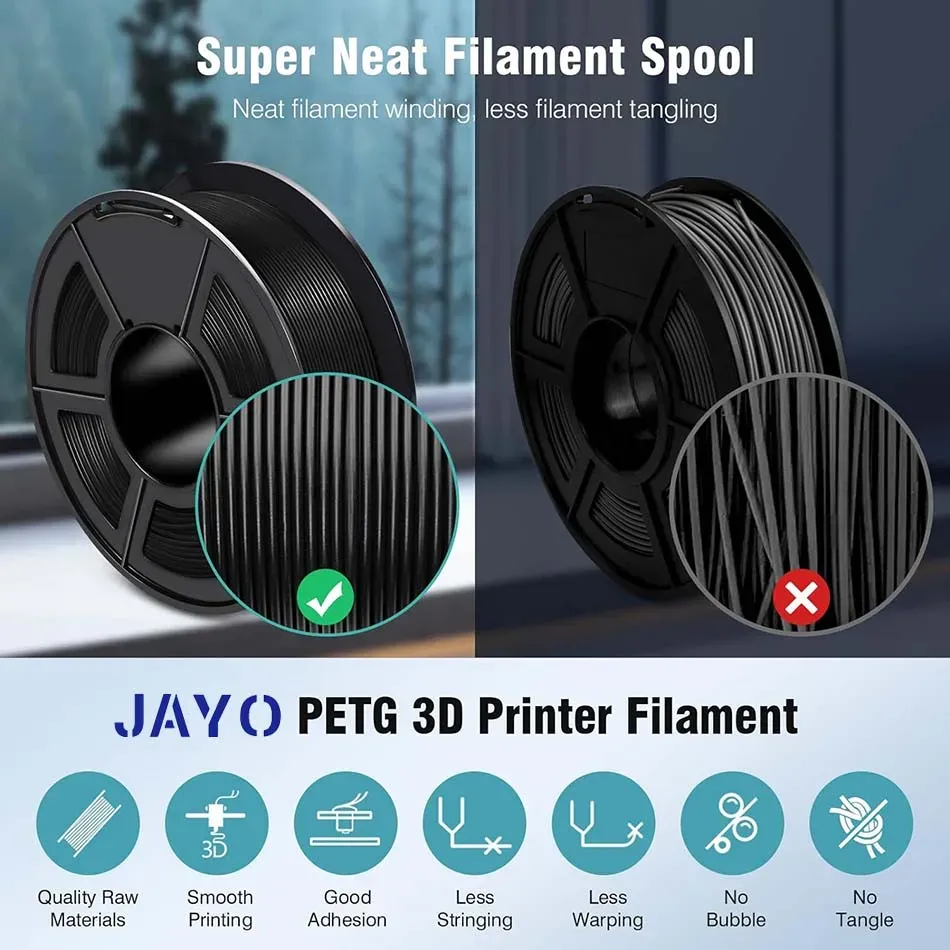 Set 5 Rollen Filament PLA PETG ABS ASA TPU