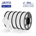 Set 5 Rollen Filament PLA PETG ABS ASA TPU – Farbe TPU 5WHITE