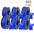 Set 6 Rollen Filament ASA 1,75 mm blasenfrei – Farbe ASA 6BL