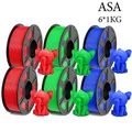 Set 6 Rollen Filament ASA 1,75 mm blasenfrei – Farbe ASA 6MIX03