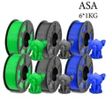 Set 6 Rollen Filament ASA 1,75 mm blasenfrei – Farbe ASA 6MIX04