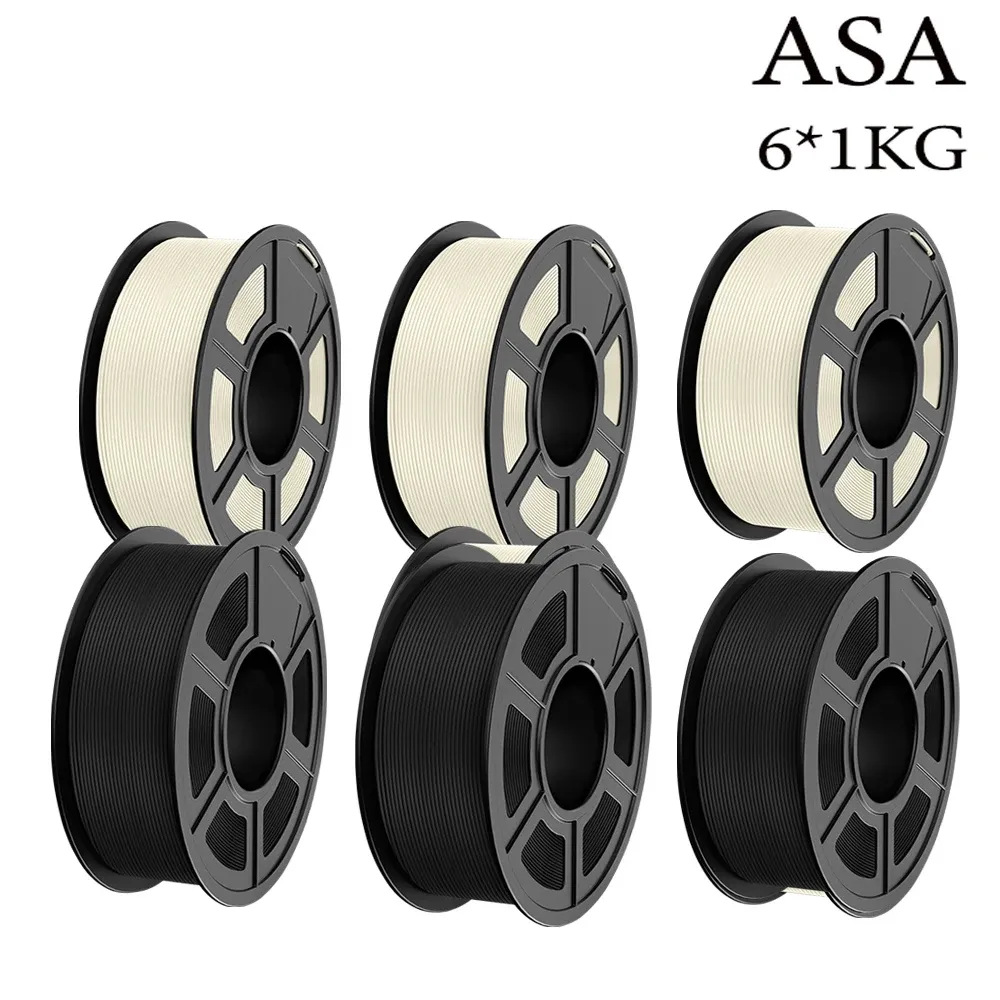 Set 6 Rollen Filament ASA 1,75 mm blasenfrei