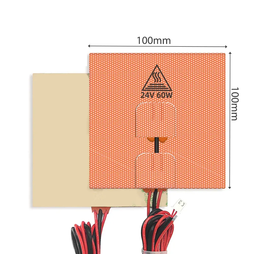 Silikon Heizkissen 24V 60W mit Thermistor für Voron