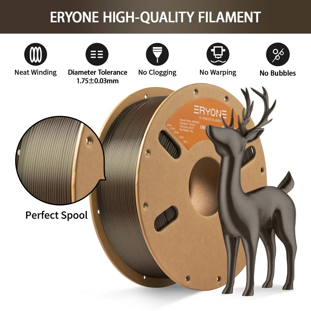 Silk PLA Filament 1,75 mm hohe Qualität 5 kg