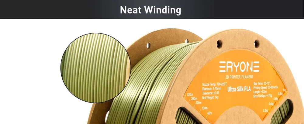 Silk PLA Filament 1,75 mm hohe Qualität 5 kg
