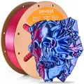 Silk PLA Filament 1,75 mm zweifarbig 1 kg – Color Blue Red