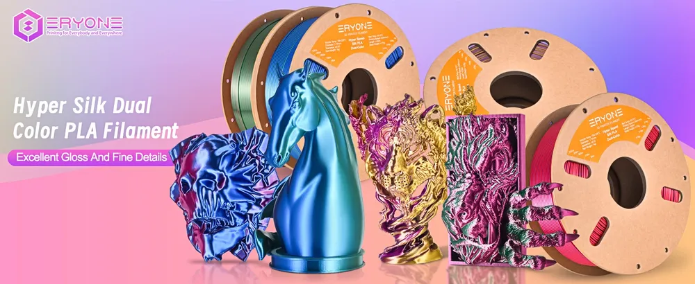 Silk PLA Filament 1,75 mm zweifarbig 1 kg