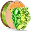 Silk PLA Filament 1,75 mm zweifarbig 1 kg – Color Green Yellow
