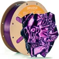 Silk PLA Filament 1,75 mm zweifarbig 1 kg – Color Purple Black