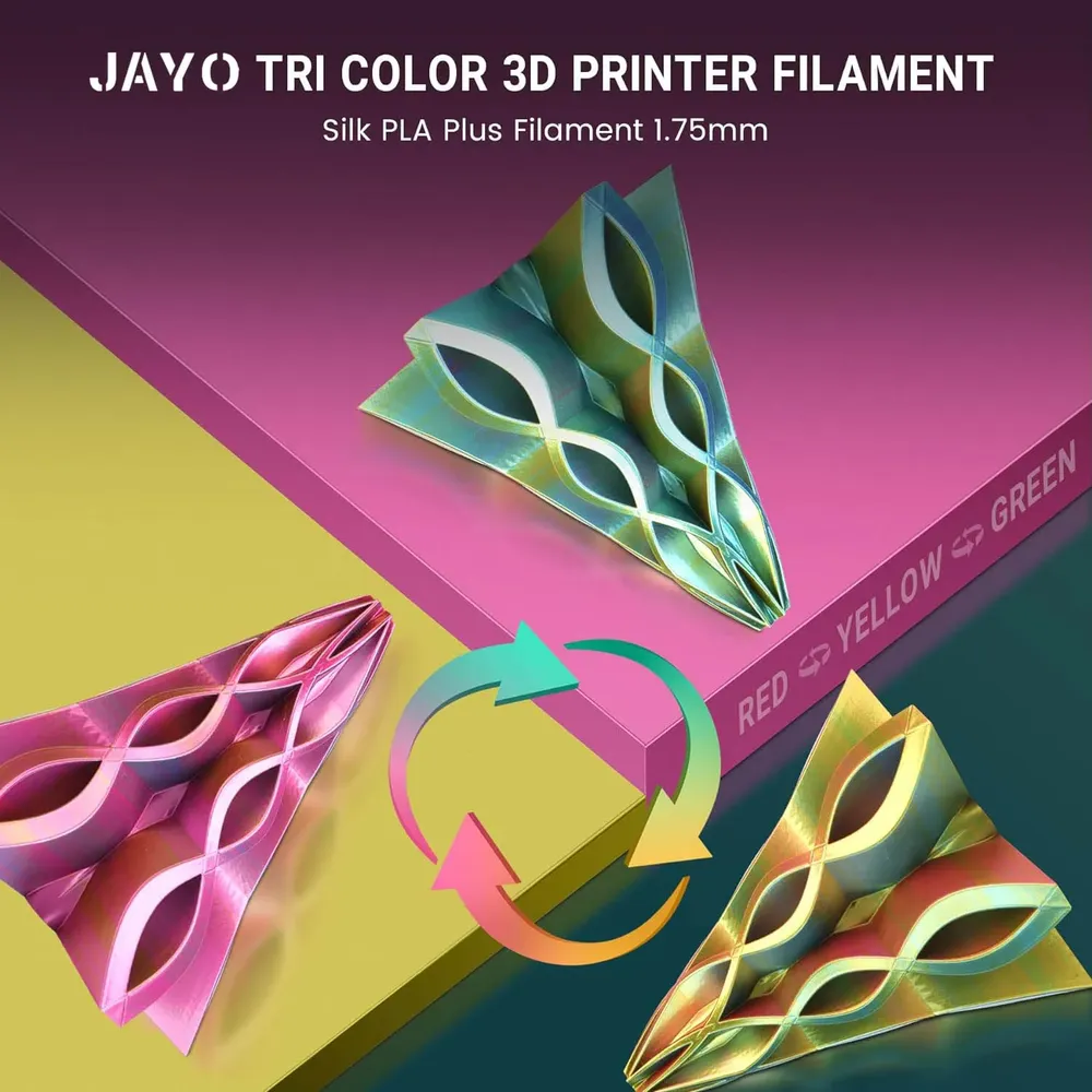 Silk PLA Filament 1,75 mm zweifarbig glänzend