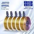 Silk PLA Filament 1,75 mm zweifarbig glänzend – Farbe SILK TI BKGDPP
