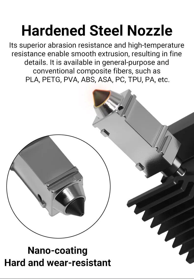 Snapmaker U1 Hotend-Kit mit Keramikblock und Düse 0,2 bis 0,8 mm
