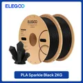 Sparkle PLA Filament 1,75 mm glitzernd 2 bis 4 kg – Farbe Black 2KG