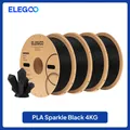 Sparkle PLA Filament 1,75 mm glitzernd 2 bis 4 kg – Farbe Black 4KG
