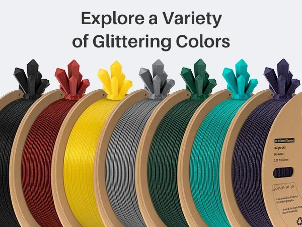 Sparkle PLA Filament 1,75 mm glitzernd 2 bis 4 kg