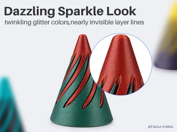 Sparkle PLA Filament 1,75 mm glitzernd 2 bis 4 kg
