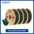 Sparkle PLA Filament 1,75 mm glitzernd 2 bis 4 kg – Farbe Green 4KG