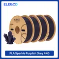 Sparkle PLA Filament 1,75 mm glitzernd 2 bis 4 kg – Farbe Purplish Grey 4KG