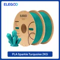 Sparkle PLA Filament 1,75 mm glitzernd 2 bis 4 kg – Farbe Turquoise 2KG