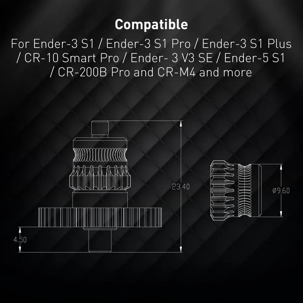 Sprite Extruder-Zahnräder für Creality Ender 3 S1 V3 SE