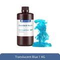 Standard Harz 405 nm UV für Anycubic Photon Mono 1 kg oder 10 kg – Farbe 1kg Durchscheinendes Blau