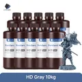 Standard Harz 405 nm UV für Anycubic Photon Mono 1 kg oder 10 kg – Farbe 10kg HD Grau