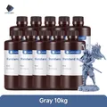 Standard Harz 405 nm UV für Anycubic Photon Mono 1 kg oder 10 kg – Farbe 10kg Grau