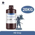 Standard Harz 405 nm UV für Anycubic Photon Mono 1 kg oder 10 kg – Farbe 20kg HD Grau