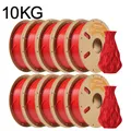 Standard PETG Filament 1,75 mm mehrfarbig 10 kg – Farbe red 10kg