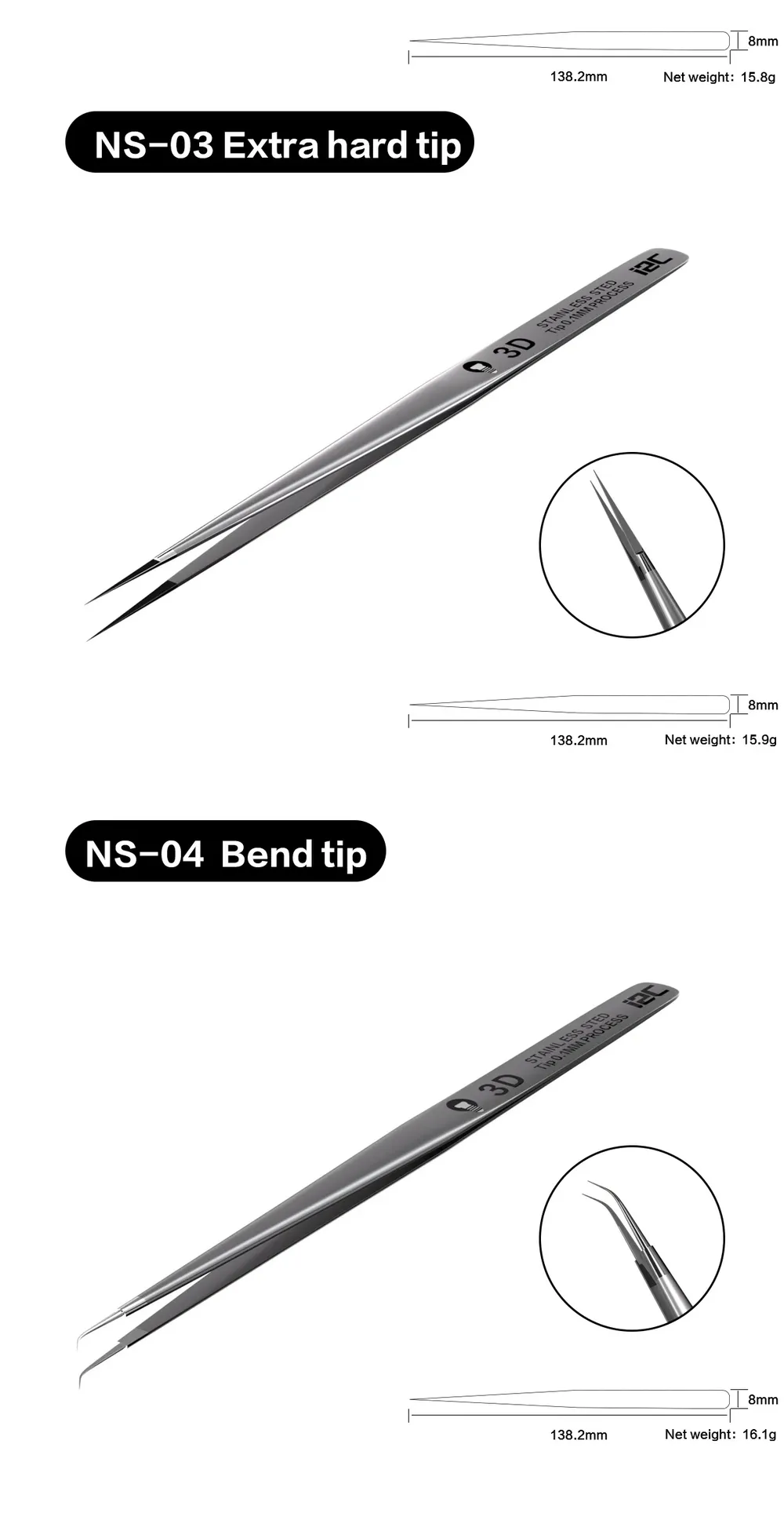 Superlegierung Pinzette Handy Reparatur