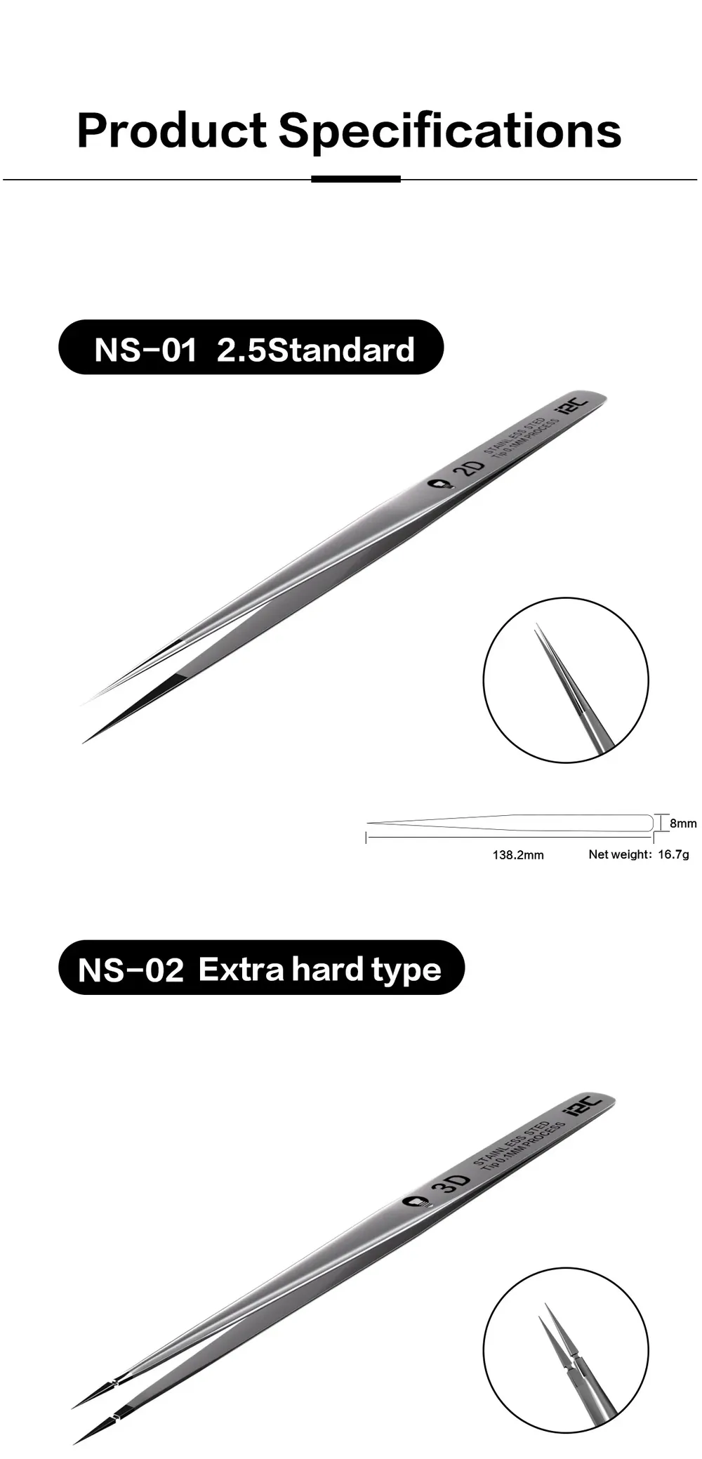 Superlegierung Pinzette Handy Reparatur