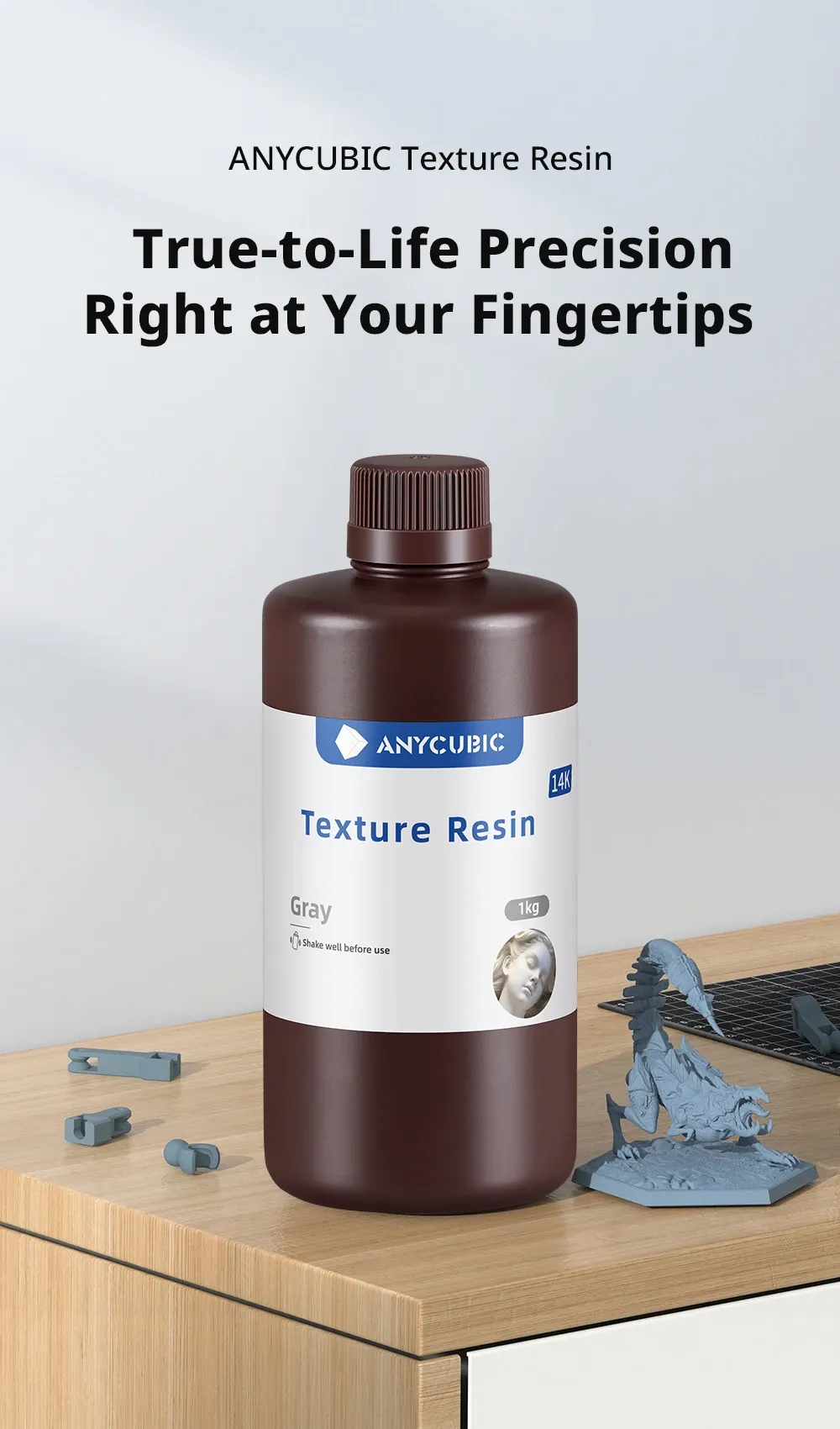 Texture Resin 14K 405nm Hochpräzisions-UV-Harz robust