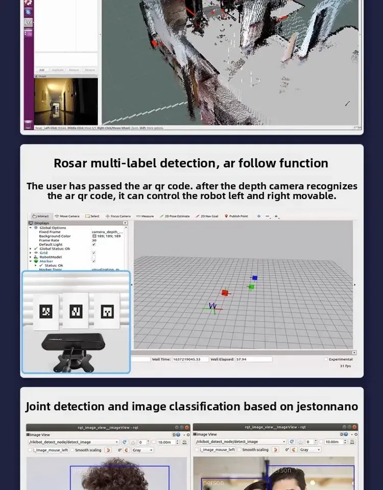 Tiefenkamera 3D Vision für ROS Jetson Pi