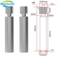 Titan Legierung Heatbreak M6 für Prusa Mini Hotend Throat 1,75mm – 2