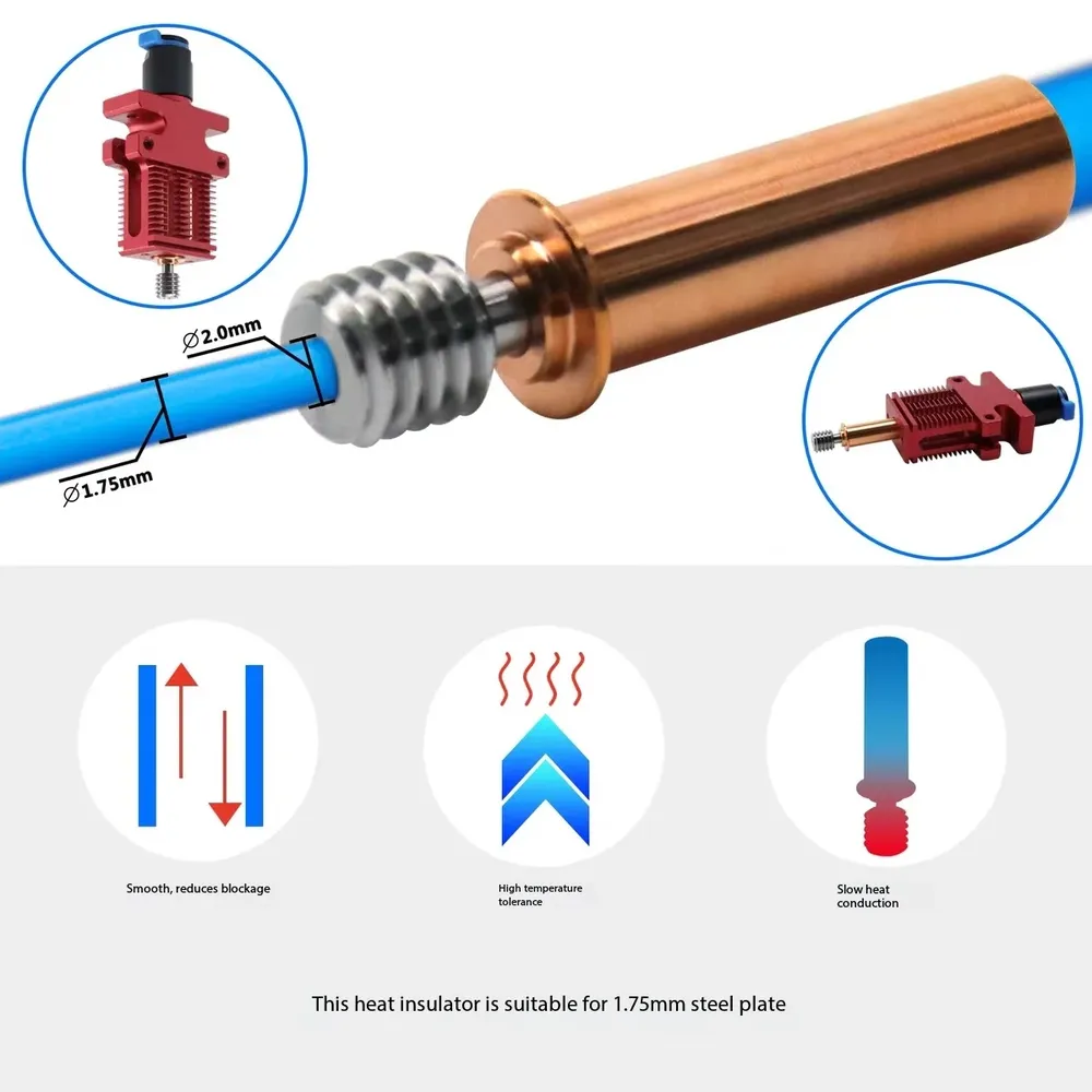 Titanlegierung Rotkupfer-Bimetall-Heatbreak für CR-6 SE CR-6 Max
