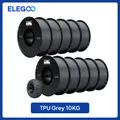 TPU Filament 1,75 mm 1 bis 4 kg hohe Elastizität – Farbe Grey 10kg