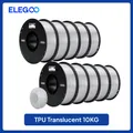 TPU Filament 1,75 mm 1 bis 4 kg hohe Elastizität – Farbe Translucent 10kg