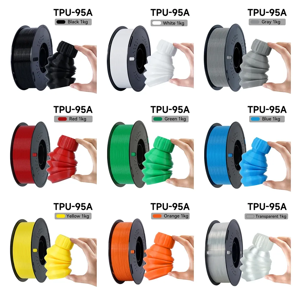 TPU Filament 1,75 mm 1 kg weich flexibel
